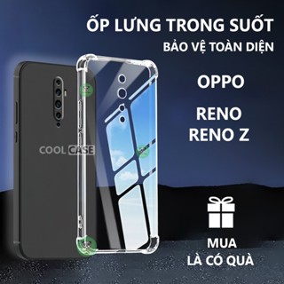  Ốp lưng chống sốc OPPO Reno  Reno Z trong suốt silicon bảo vệ camera-Cool Case 