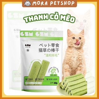 Thanh cỏ mèo mix gà sấy gói 30g giúp mài răng giảm hôi miệng, tiêu búi lông, bổ sung vitamin, hỗ trợ tiêu hoá cho mèo