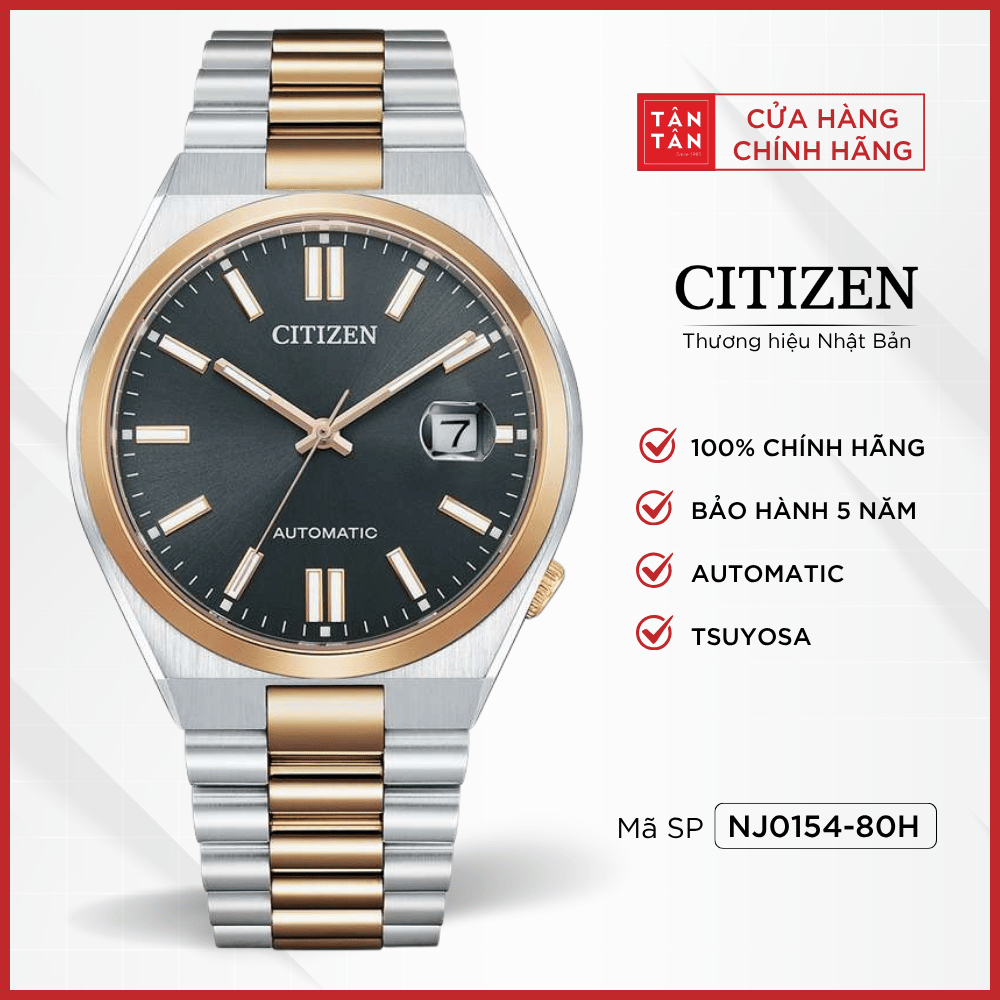 Đồng Hồ Nam Citizen Tsuyosa NJ0154-80H Automatic 40mm - Đồng Hồ Tân Tân