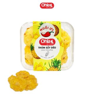 Thơm Sấy Dẻo Ohla 200g (Nguyên vị / Muối ớt) - Trái Cây Tươi Tự Nhiên Được Tuyển Chọn Kỹ Lưỡng