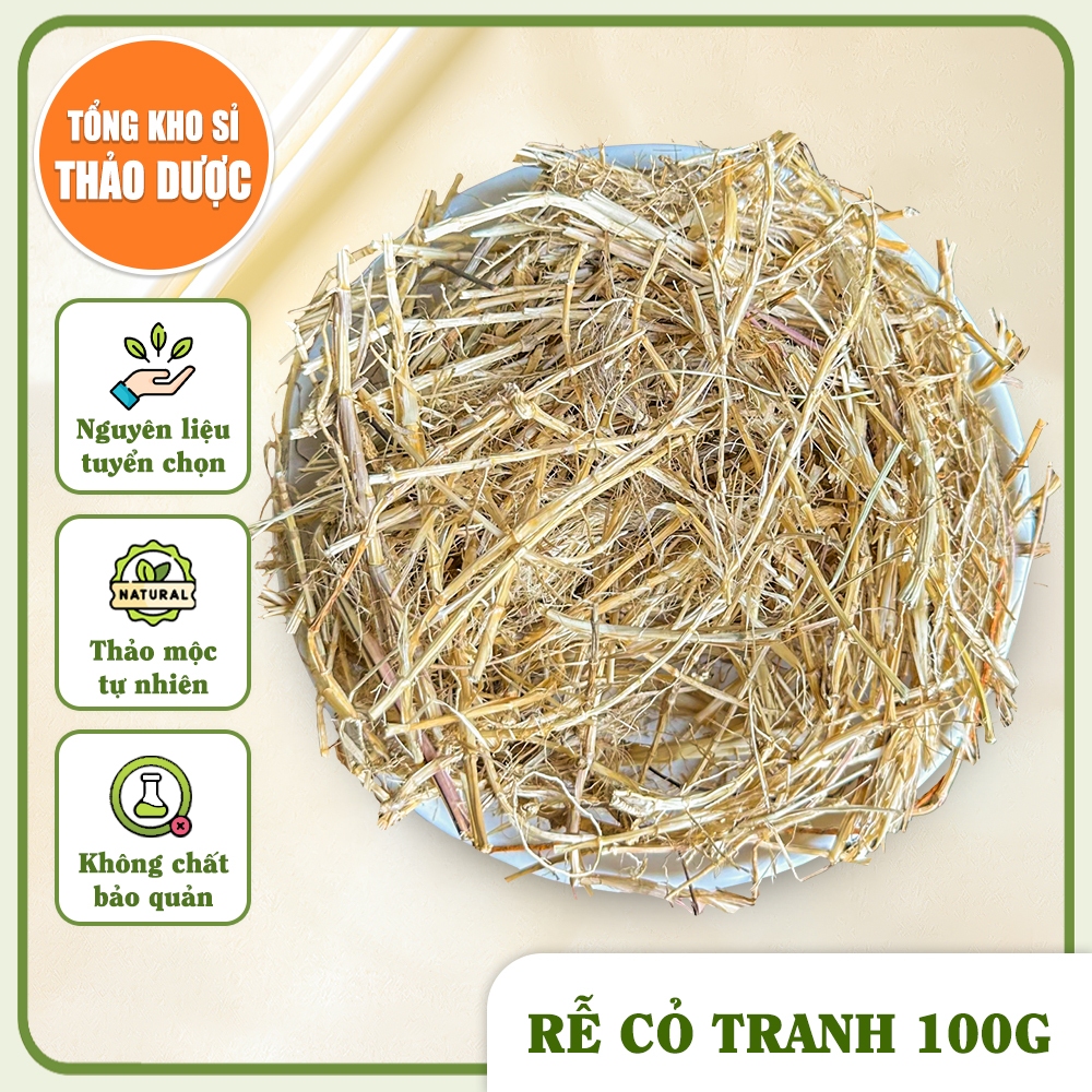 Rễ cỏ tranh 100g, bạch mao căn, rễ cỏ gianh - Tổng Kho Sỉ Thảo Dược