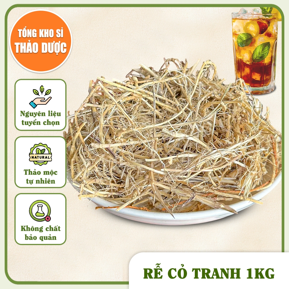 Rễ cỏ tranh 1kg, bạch mao căn, rễ cỏ gianh - Tổng Kho Sỉ Thảo Dược