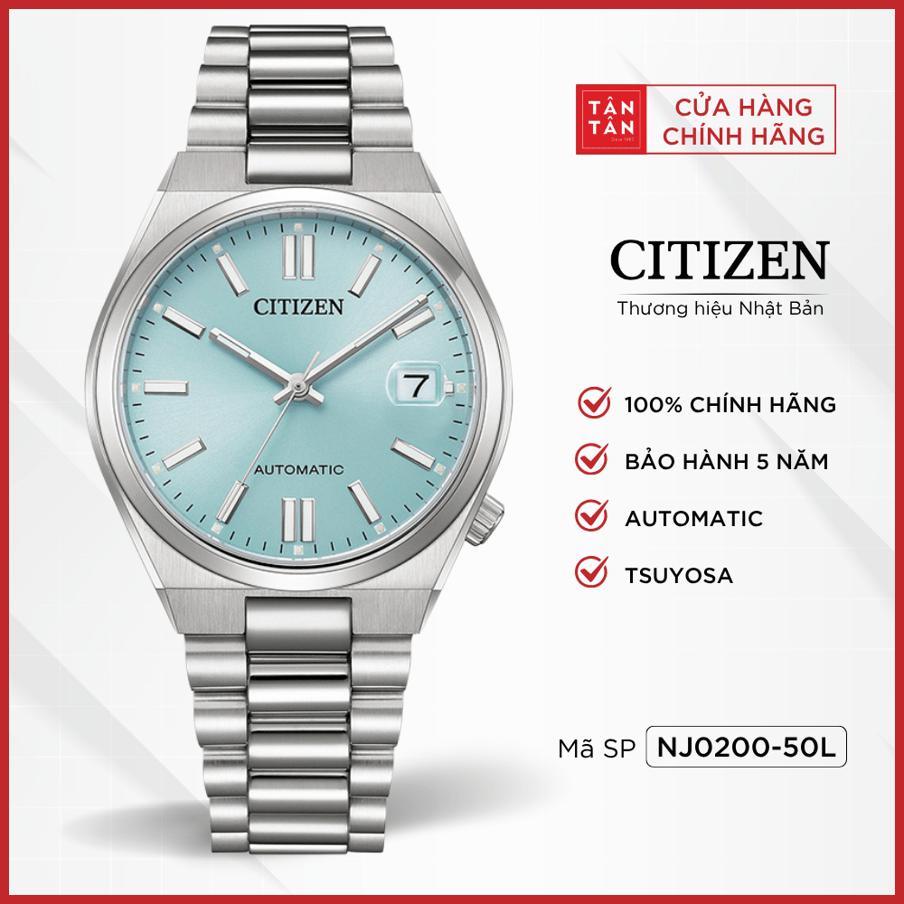 Đồng Hồ Unisex Citizen Tsuyosa NJ0200-50L Automatic 37mm - Đồng Hồ Tân Tân