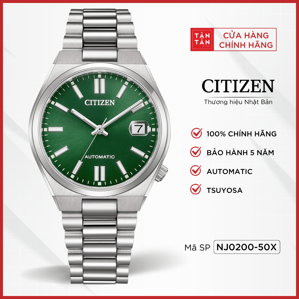 Đồng Hồ Unisex Citizen Tsuyosa NJ0200-50X Automatic 37mm - Đồng Hồ Tân Tân