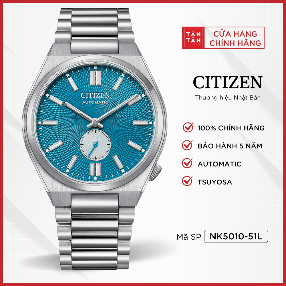 Đồng Hồ Nam Citizen NK5010-51L Tsuyosa Small Second Automatic 40mm - Đồng Hồ Tân Tân