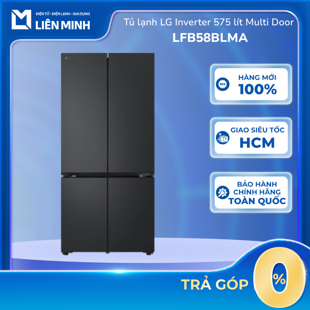 LFB58BLMA - Tủ Lạnh LG French Door Màu Đen Lì 574L LFB58BLMA - Bảo Hành Chính Hãng
