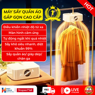 [THẺ TRÚNG THƯỞNG] Máy Sấy Quần Áo Cao Cấp, Tủ Sấy Quần Áo, Công Nghệ Sấy 3D, 2 Chế Độ Sấy, Nhỏ Gọn