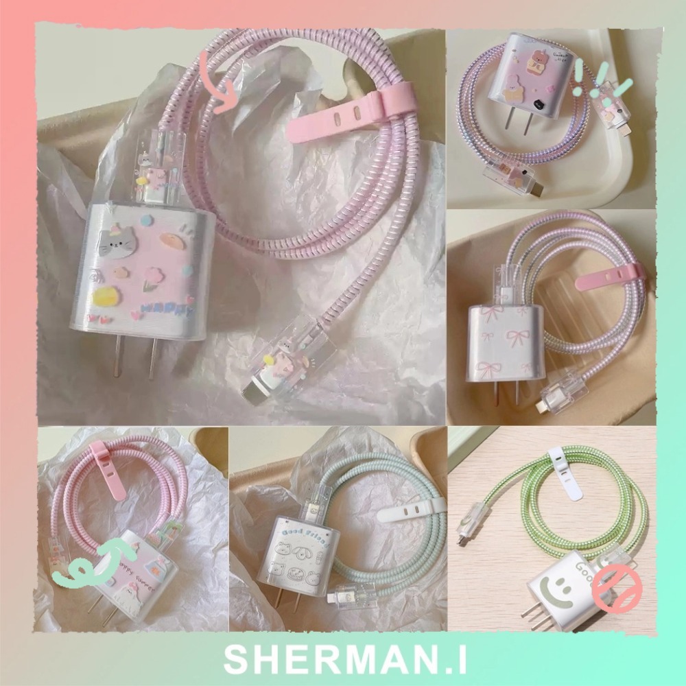 5 trong 1 Bộ sạc bảo vệ Vỏ sạc Cáp nhanh Bộ chuyển đổi cho dây bảo vệ dây sạc 18w/20w-SN