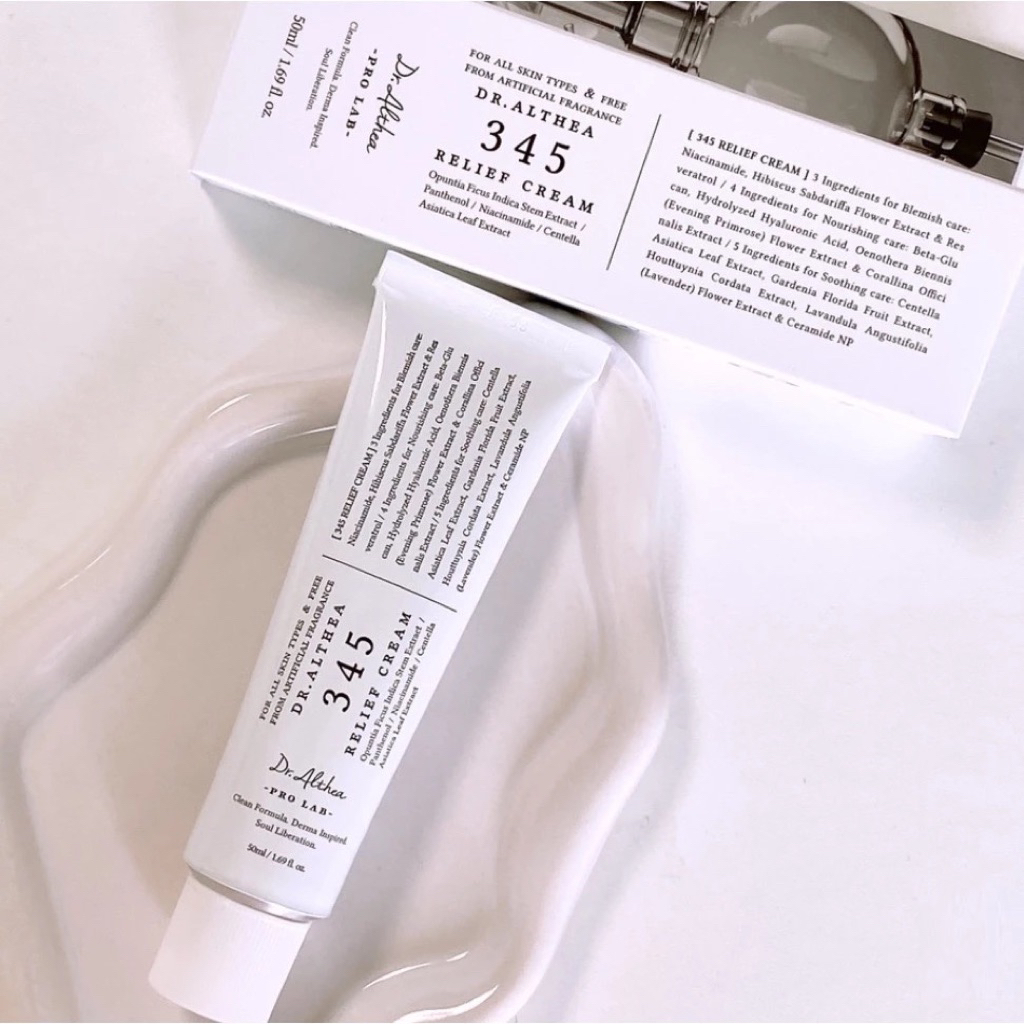 Kem dưỡng 345 trắng giảm mụn cấp ẩm phục hồi làm dịu da Dr.Althea Relief Cream 147