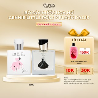  Bộ đôi Nước hoa Nữ Gennie Little Rose + Black Dress 50ml 