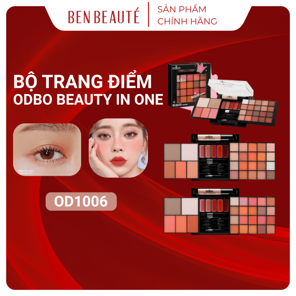 Bộ Trang Điểm ODBO  Beauty In One OD1006 Tiện Lợi và Gọn Nhẹ