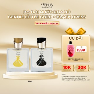  Bộ đôi Nước hoa Nữ Gennie Little Black + Gold Dress 50ml 