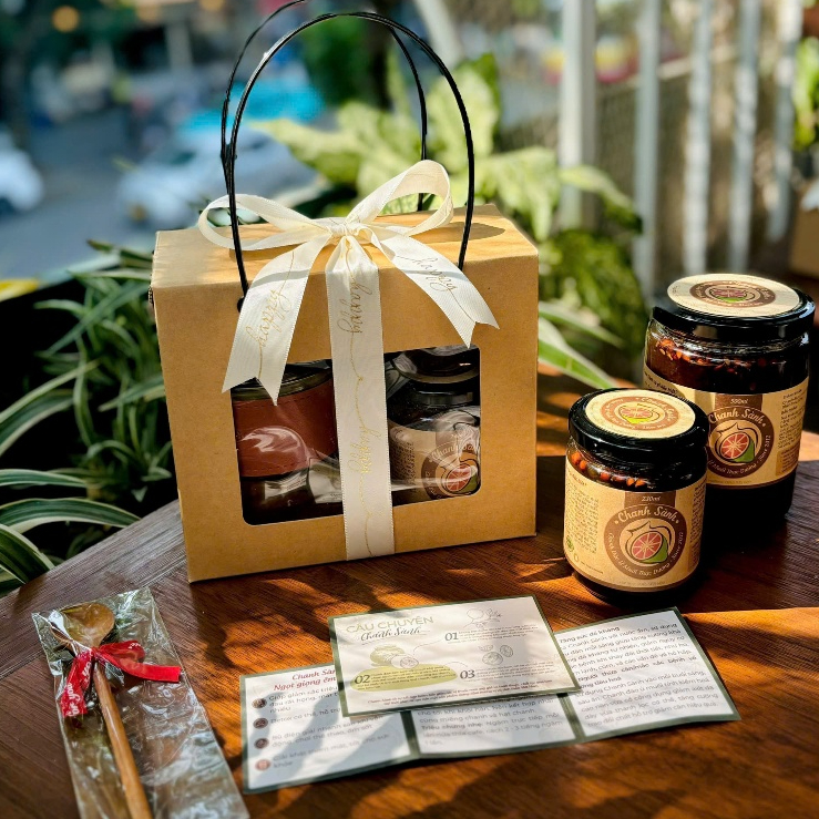 Hộp Quà Tặng Chanh Sành Mật Ong kèm theo Cốc cho các dịp lễ
