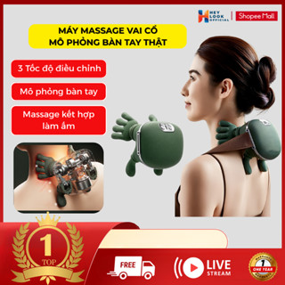  Máy Massage Cổ Vai Gáy Giảm Đau Mỏi Vai Gáy Máy Mát Xa Cổ Vai Gáy Đèn Hồng Ngoại Mô Phỏng Tay Người Xoa Bóp 
