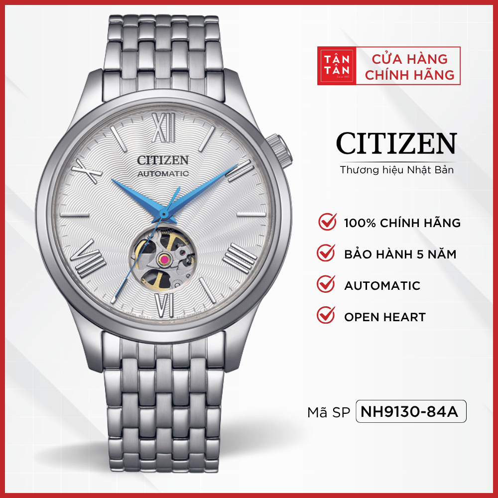 Đồng Hồ Nam Citizen Open Heart NH9130-84A Automatic 40mm - Đồng Hồ Tân Tân