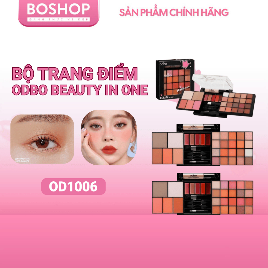 Bộ Trang Điểm ODBO  Beauty In One OD1006 Tiện Lợi và Gọn Nhẹ