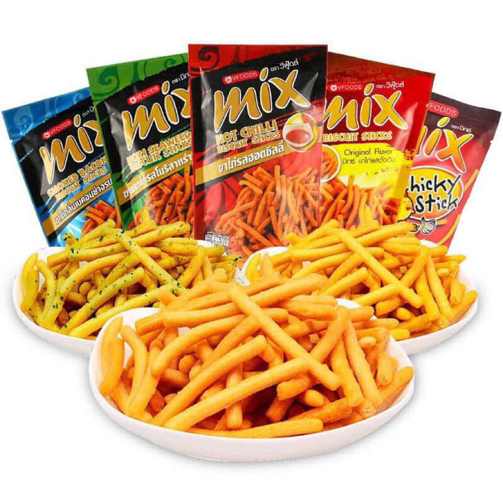 bimbim mix thái lan,combo 3 snack thái lan mix vfoods vị truyền thống,vị rong biển