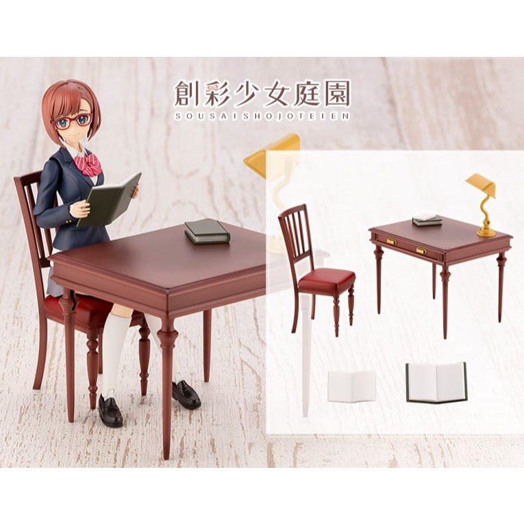 Phụ kiện mô hình lắp ráp Kotobukiya Sousai Shojo Teien After School Retro Desk