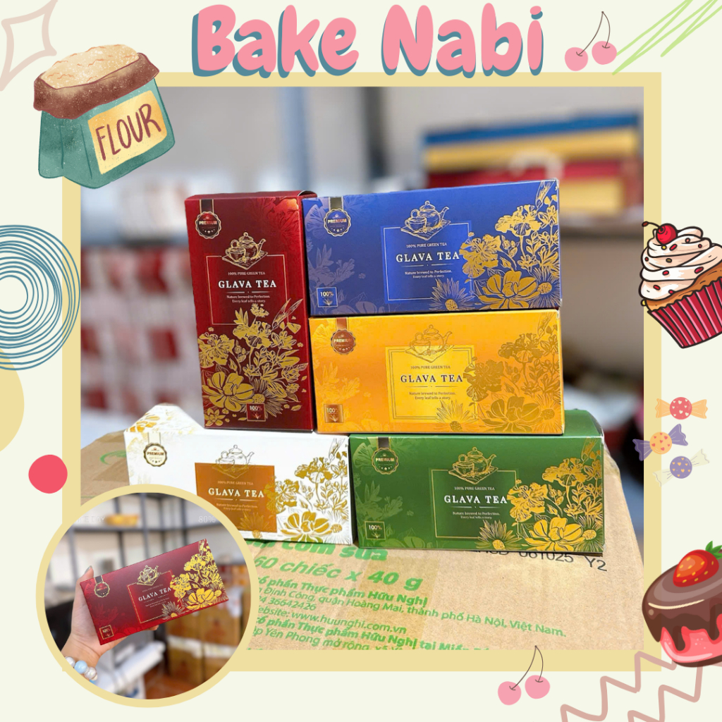 (VỎ HỘP TẾT) VỎ HỘP ĐỰNG TRÀ/CHÈ GLAVA TEA - MẪU HỘP LÊN GIỎ QUÀ TẾTx