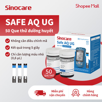 Que Thử Đường Huyết Safe Aq Ug Chính Hãng Sinocare