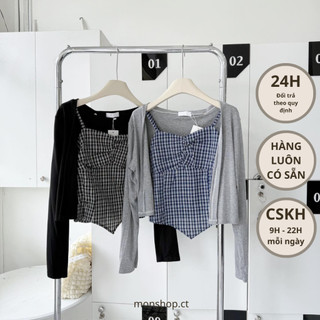 SET ÁO 2S CARO + ÁO KHOÁC NGOÀI #674746