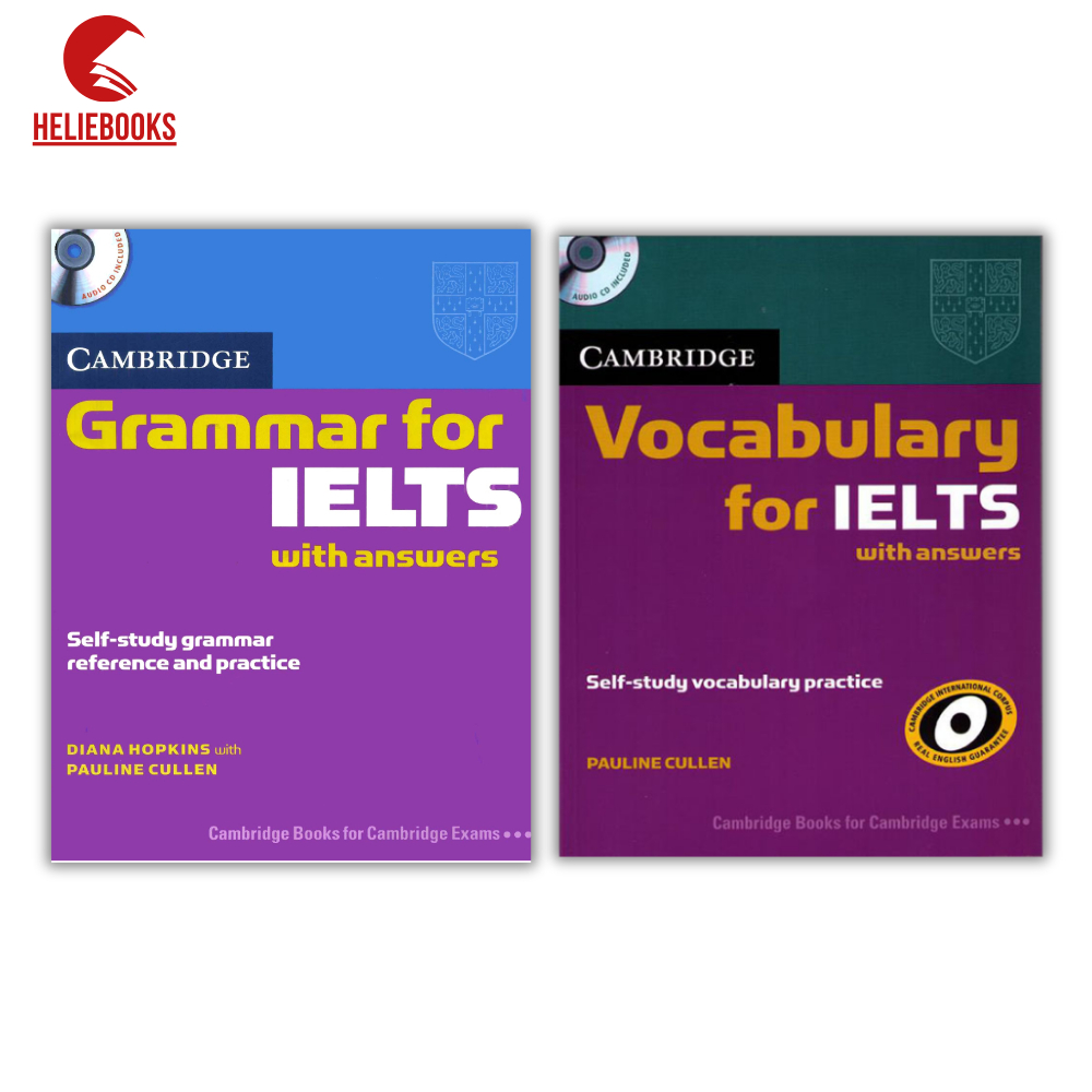 Sách - Grammar for IELTS + Vocabulary for IELTS - In màu/In đen trắng lazer đẹp