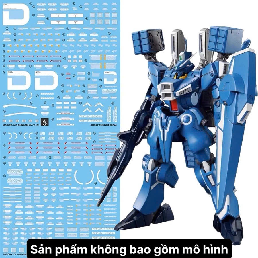 [Ghost] Decal/Đề can nước mô hình MG GUNDAM MK-V