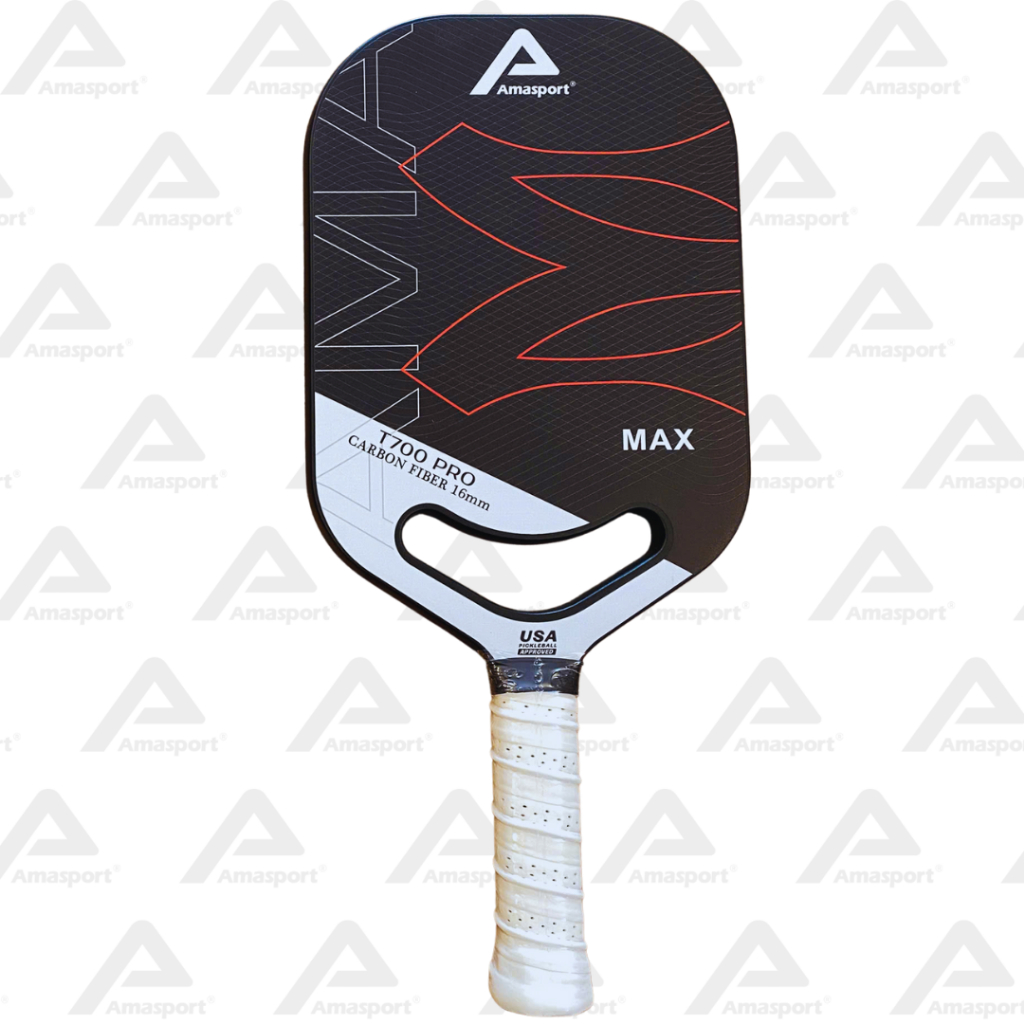 Vợt cũ 90-95%. Vợt pickleball T700 Pro Max bản 16mm mầu xanh mặt vợt carbon.