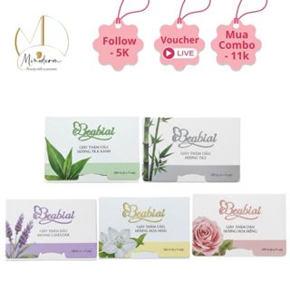  Giấy Thấm Dầu BEABIAI kiểm soát nhờn hiệu quả hút nhờn tức thì làm sạch da mịn màng  100 tờ  gói 