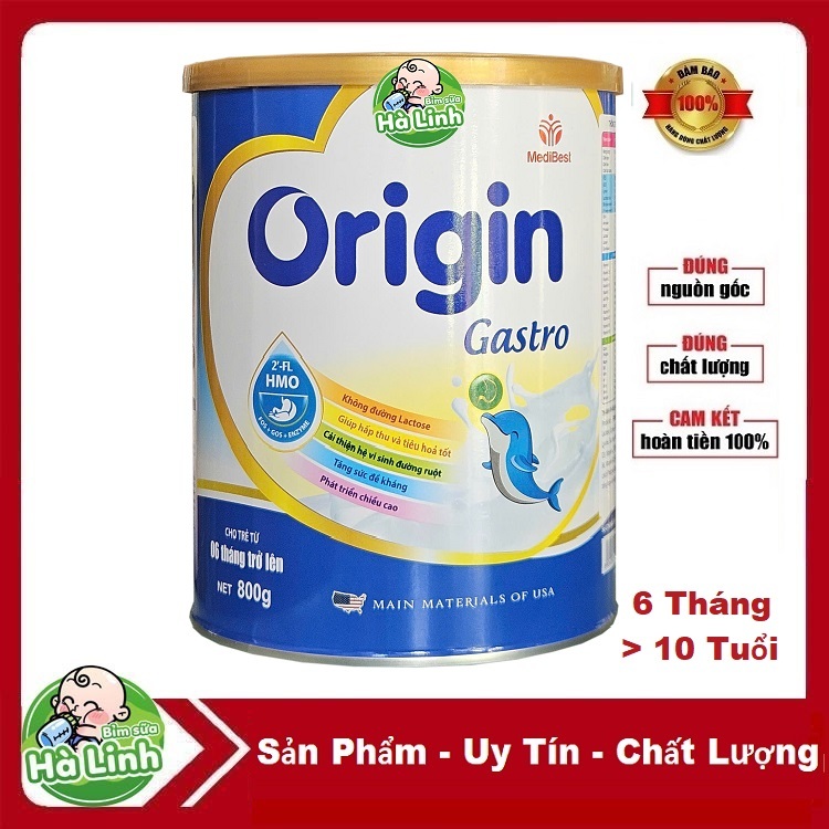 Sữa Origin Gastro - Sữa dành cho trẻ bất dung nạp Lactose.
