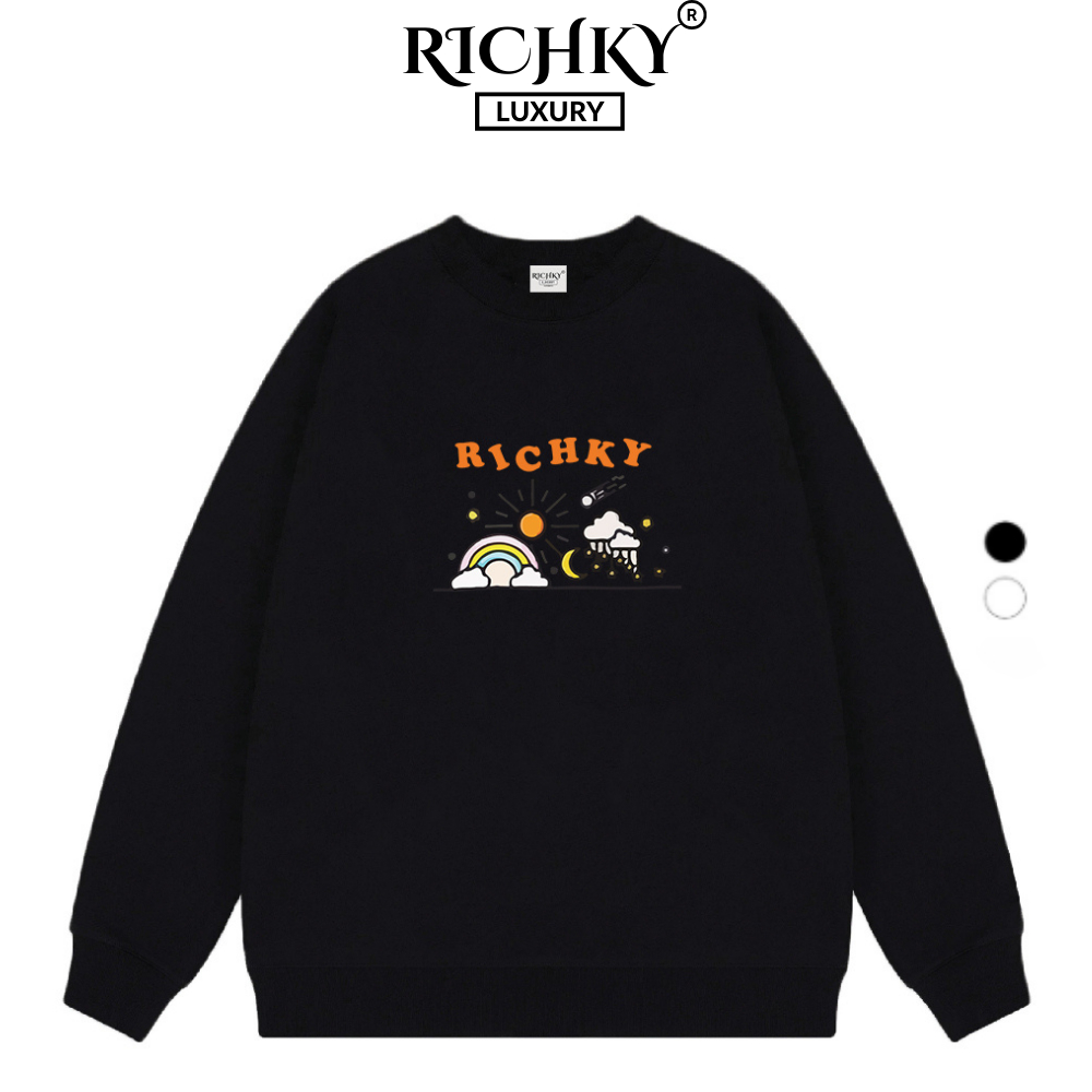 Áo Sweater Richky Luxury Premium Nỉ Thời Tiết Weather