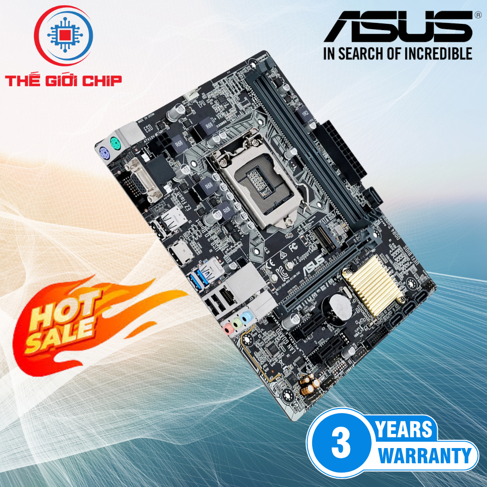 Mainboard ASUS H110M-E/M2 *VGA/HDMI(Intel LGA 1151, M-ATX, 2 khe RAM DDR4) I Bảo hành 36 tháng