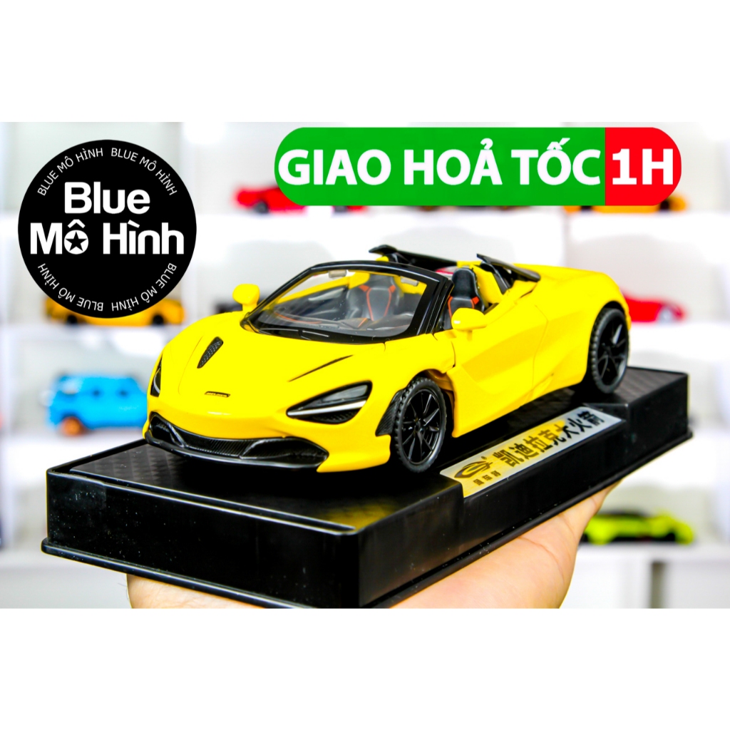 Xe mô hình Mui trần Mclaren 720S Spider 1:32
