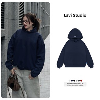  Áo Hoodie Trơn Lavi Studio Nỉ Lông Cáo Premium Unisex Nam Nữ Local Brand 