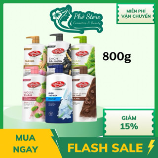  Sữa tắm Lifebuoy Detox Matcha Khổ Qua Muối hồng Than Hoạt Tính Cà Phê 800gr 