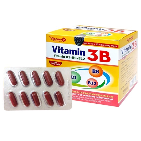 VITAMIN 3B VIPHAR – Bổ sung Vitamin B1, B6, B12