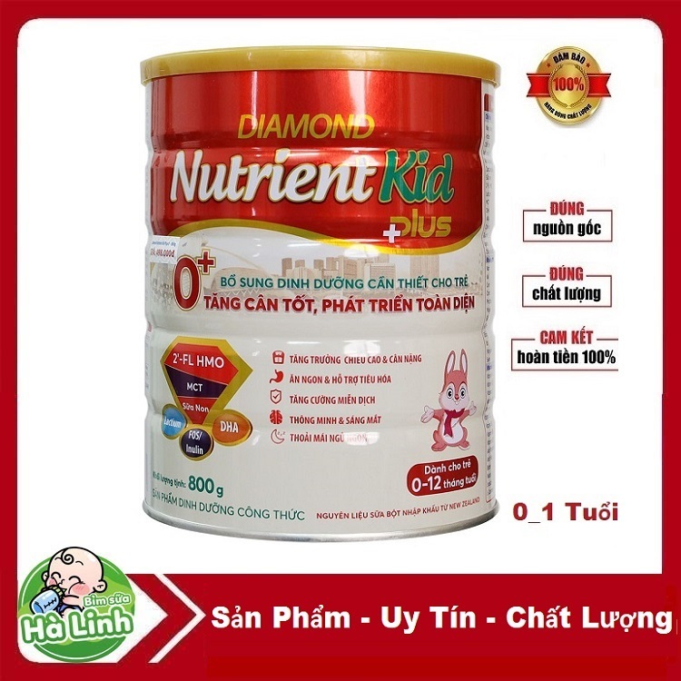 [Date 2027] Sữa bột Diamond Nutrient kid Plus 0+ 1+ hộp 800g.......