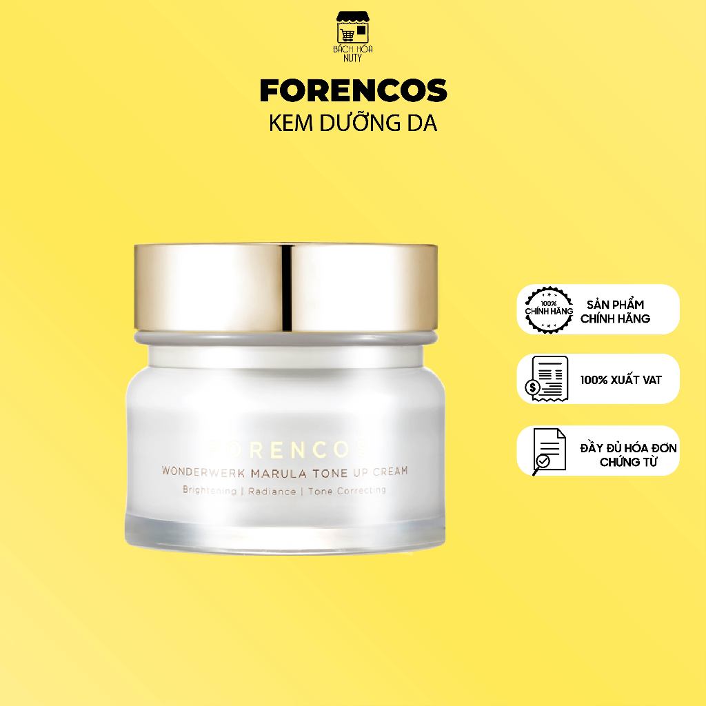 Kem Dưỡng Forencos Wonderwerk Marula Tone Up Dầu Marula Nâng Tông Da Ban Ngày (10ml/50ml)
