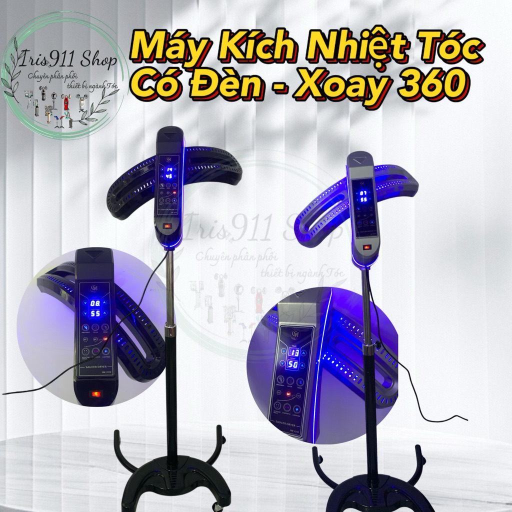 [Update] Máy Kích Nhiệt Tóc, Kích nhiệt có đèn xoay 360 độ Gm 2025