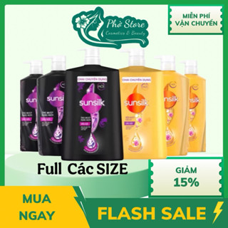  Dầu gội Sunsilk 1.4kg - 900g - 650g -320g làm sạch và mềm mượt tóc gấp 5 lần cho mái tóc ngát hương 