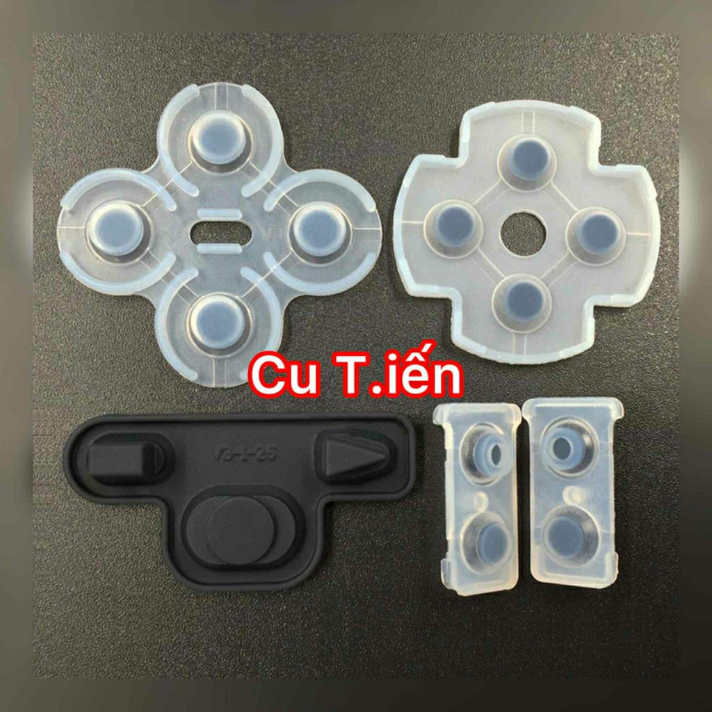 (Thanh lý)Cao su tay cầm Ps2 / Ps3 set 01 bộ 4 phím loại tốt cho thợ sửa ,roăng phím bấm tay game ps