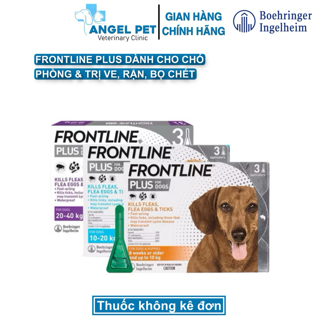 FRONTLINE PLUS - Nhỏ Gáy Phòng Ve, Rận, Bọ Cho Chó Và Mèo (1 tuýp)