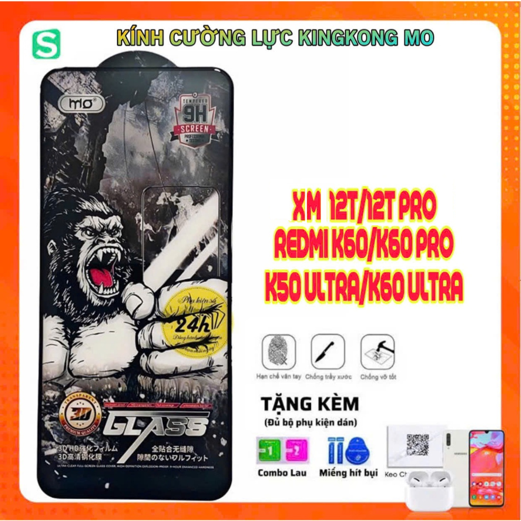 Kính Cường Lực Kingkong MO Cho XM 12T 12T Pro K50 ultra K60 ultra K60 K60 Pro