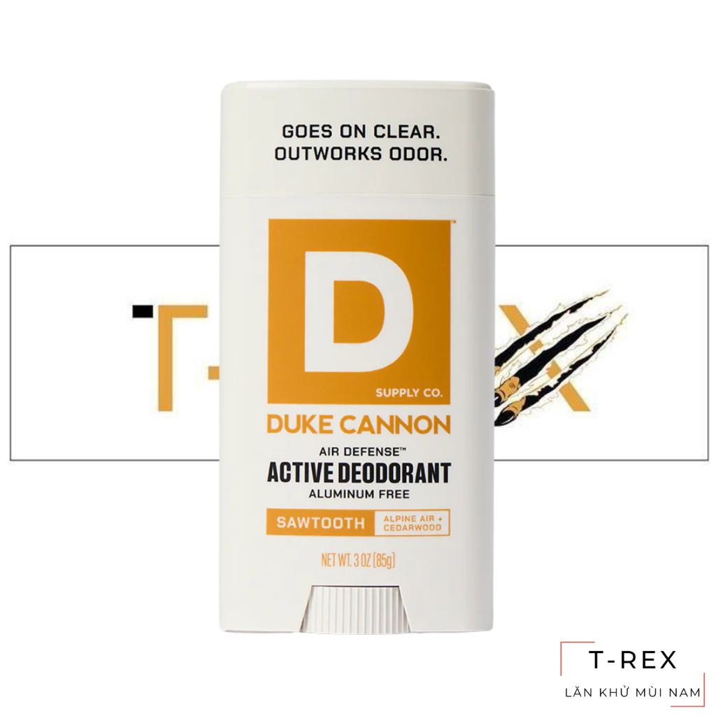 Lăn Khử Mùi Duke Cannon Sawtooth Active Deodorant 85G (Sáp Trắng)