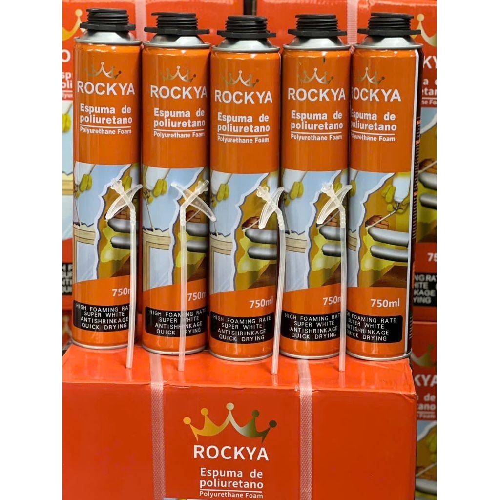 Keo Bọt Nở ROCKIYA chai 750ml tỷ lệ tạo bọt cao, siêu trắng, nhanh khô❣️