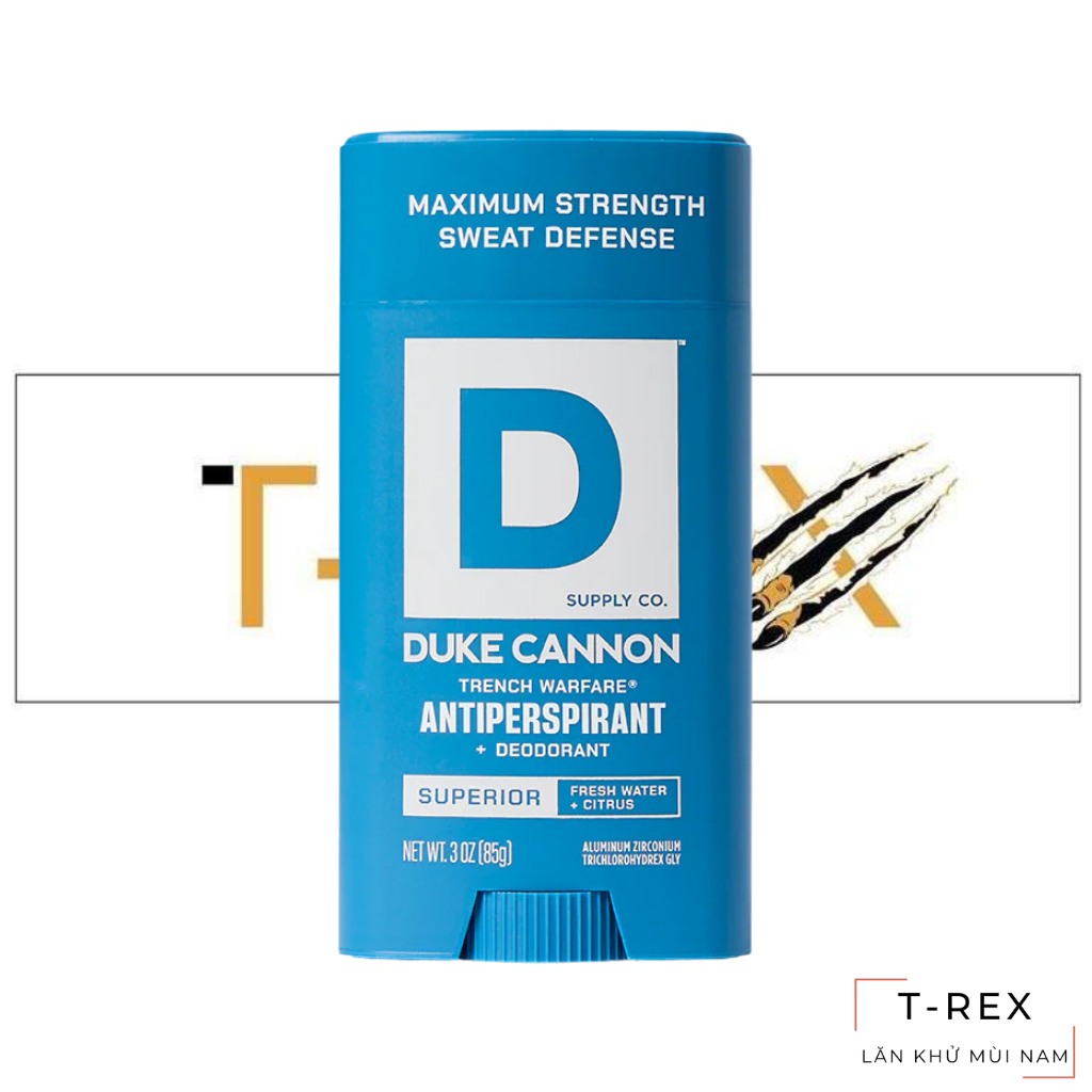 Lăn Khử Mùi Duke Cannon Superior Antiperspirant & Deodorant 85G (Sáp Trắng)