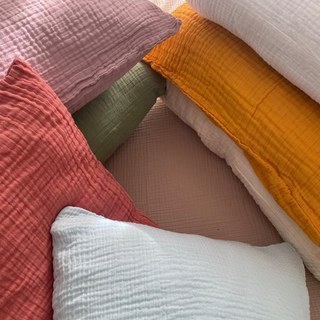 🌿 VỎ GỐI LẺ XÔ MUSLIN 2 LỚP CAO CẤP - MỀM MỊN, THOÁNG KHÍ CHO DA NHẠY CẢM
