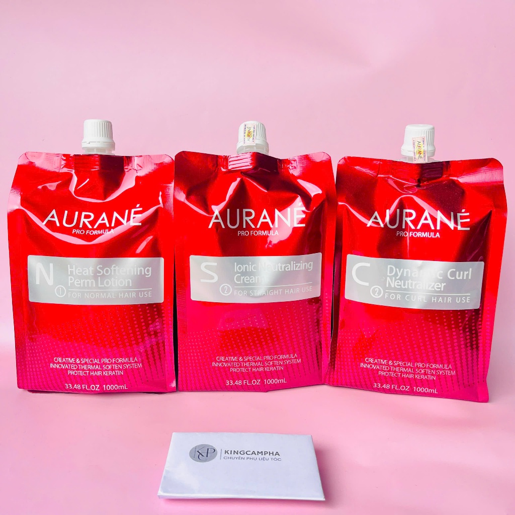  ✔️ THUỐC UỐN DUỖI MỀM HOÁ TÓC AURANE 1000ml PHÁP 