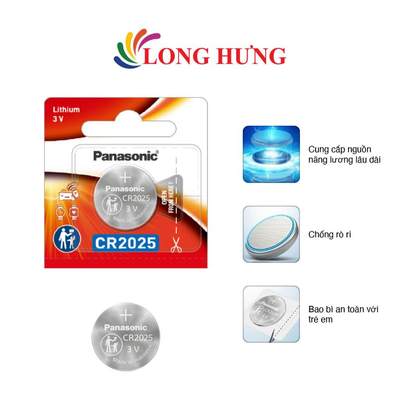 Pin nút Panasonic 3V CR-2025/5BN (1 viên/3 viên/5 viên) - Hàng chính hãng