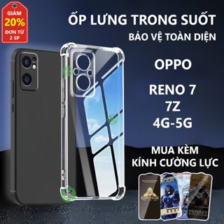 Ốp lưng OPPO RENO 7 /7Z 4G/5G chống sốc, trong suốt, silicon, bảo vệ camera-Panda